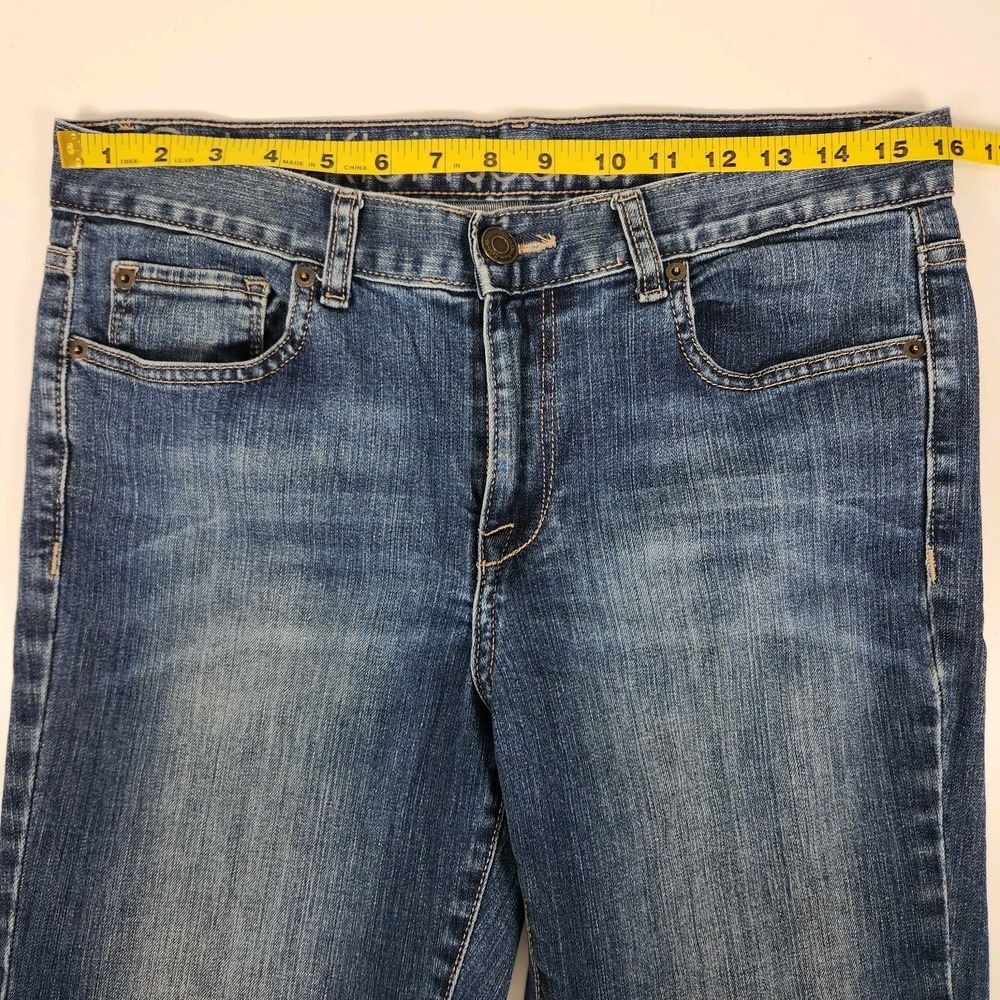 Womens Calvin Klein Jeans Mid Rise Boot Cut Size 30/10 Medium Wash Hemmed to 28" - Picture 11 of 13